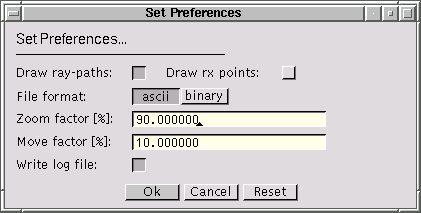 RadioTracer Dialog Box